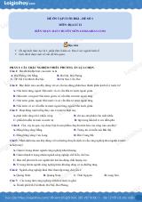Đề thi học kì 1 Địa lí 12 KNTT - Đề số 1